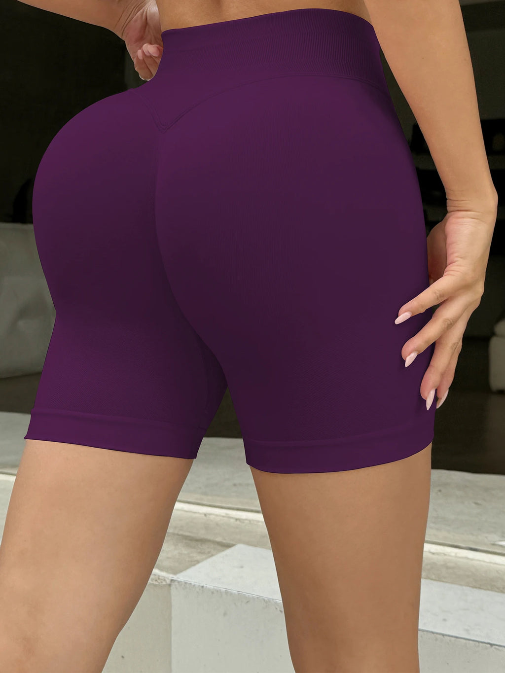 Seamless Biker Shorts for Women High Waist Fitness Shorts Tummy Control Butt Lifting Stretch Workout Tights Summer Casual Wear