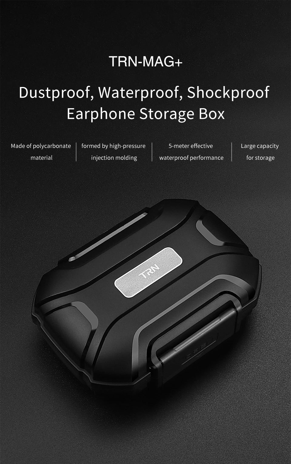 TRN MAG+  Earphone Box Dustproof  Waterproof  Shockproof Earphone Storage Box