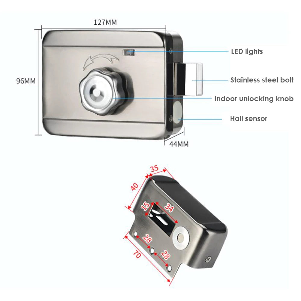 Support Tuya app Bluetooth app fingerprint intelligent door lock password RFID card wheel rim bolt lock electronic door lock