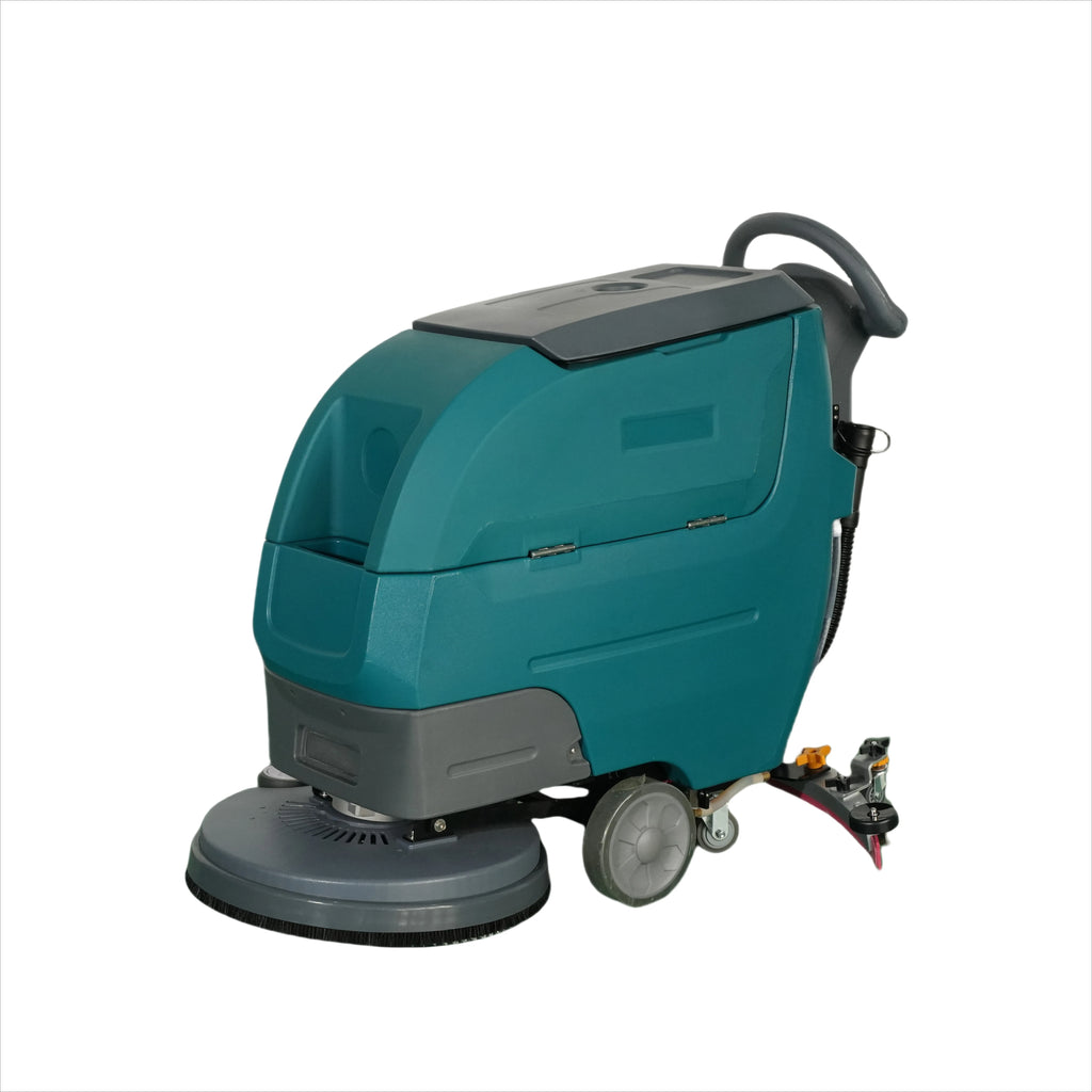 New 510MM Industrial Carpet Cleaner DC 24V Walk-Behind High Efficiency Floor Scrubber Machine Hand Push Battery-Powered 24V