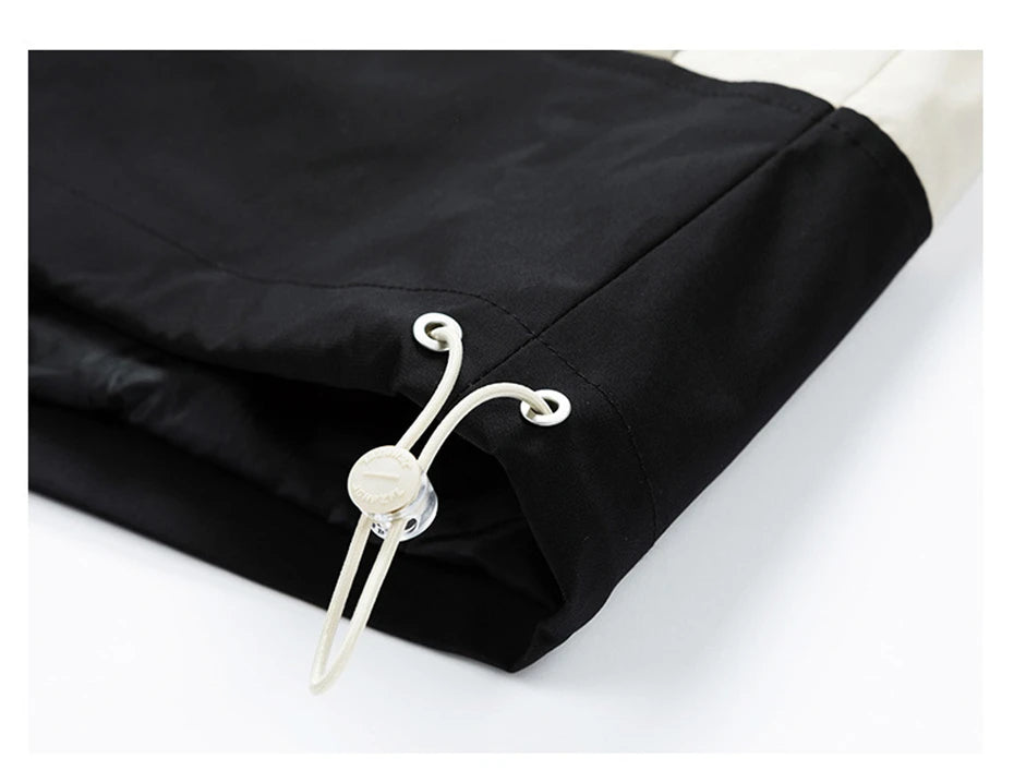 Patchwork Coat Jacket Men 8XL Plus Size Spring Autumn Fashion Casual Patchwork Cargo Jacket Male Big Size Outerwear