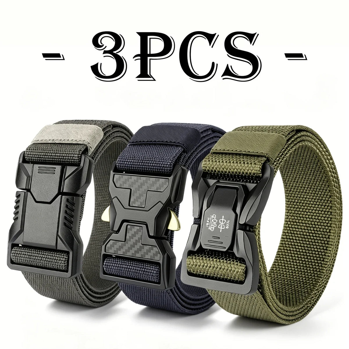 2026 New Adjustable sports outdoor tactical belt for men durable and comfortable simple belt hiking and fitness belt for men