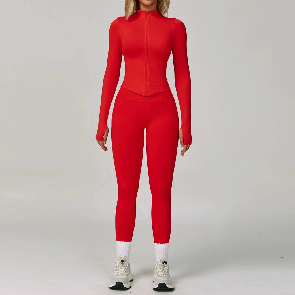 2/3PCS Seamless Sports Set  Yoga Suits  Women Tracksuit Gym Running Workout Clothes Sports Long Sleeve Leggings Yoga Clothing