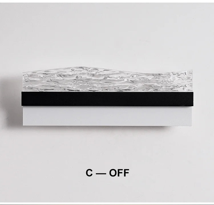 16W Creative Acrylic Textured Led Wall Light Bedroom Living room Aisle Light Long Strip New Design Art Decorative Ambient Light