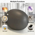 Automatic Matt Grey Color Cute Design Egg Shape 1.28GPF Smart Toilet With Remote Control