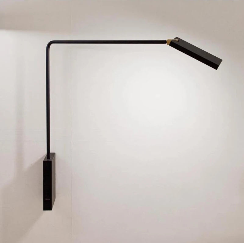 Dimmable Wall lamp for Bedroom Adjustable Wall Sconces Matte Gold Wall light fixture For Bedside Office Modern Sconce Lighting