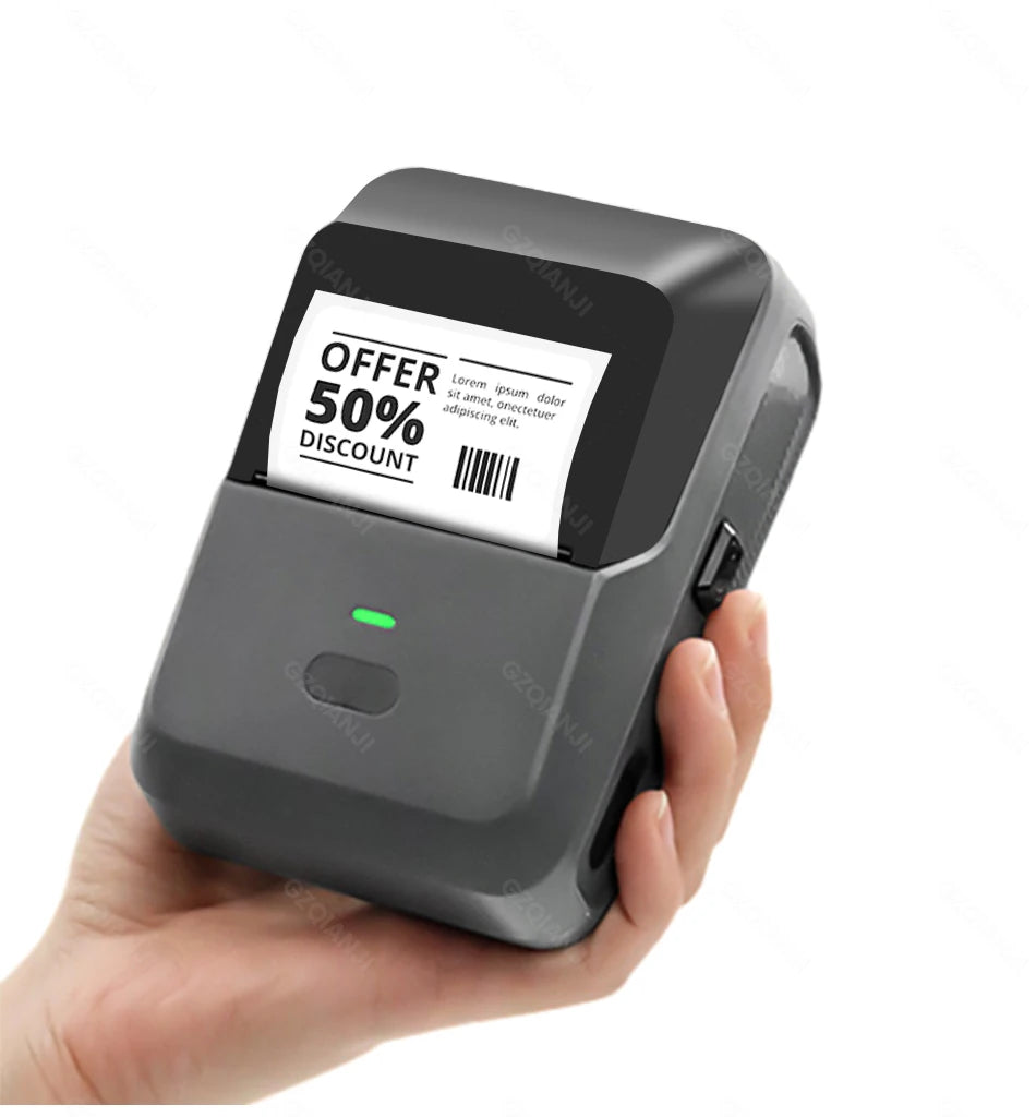 P2 Sticker Printer Thermal Labeling Machine Portable Label Maker Wireless Label Printer with Self-adhesive Paper Label Tape