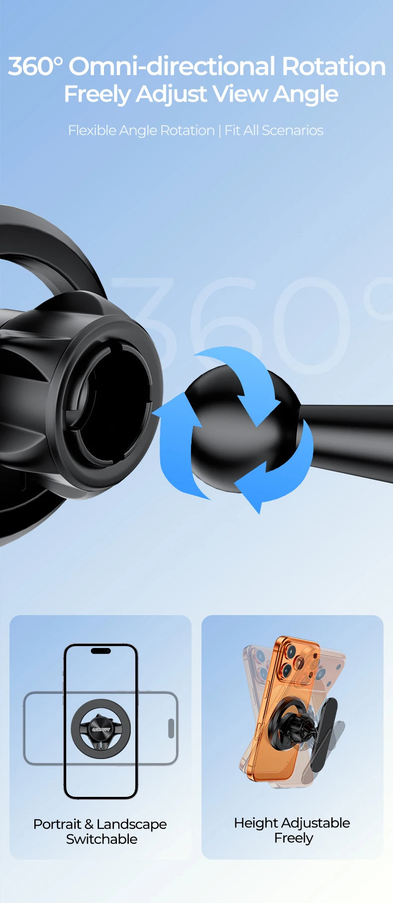 For MagSafe Magnetic Car Phone Holder Accessories Magnet Base for 17mm Ball Head Car Mobile Cellphone Stand Mount GPS Brackets