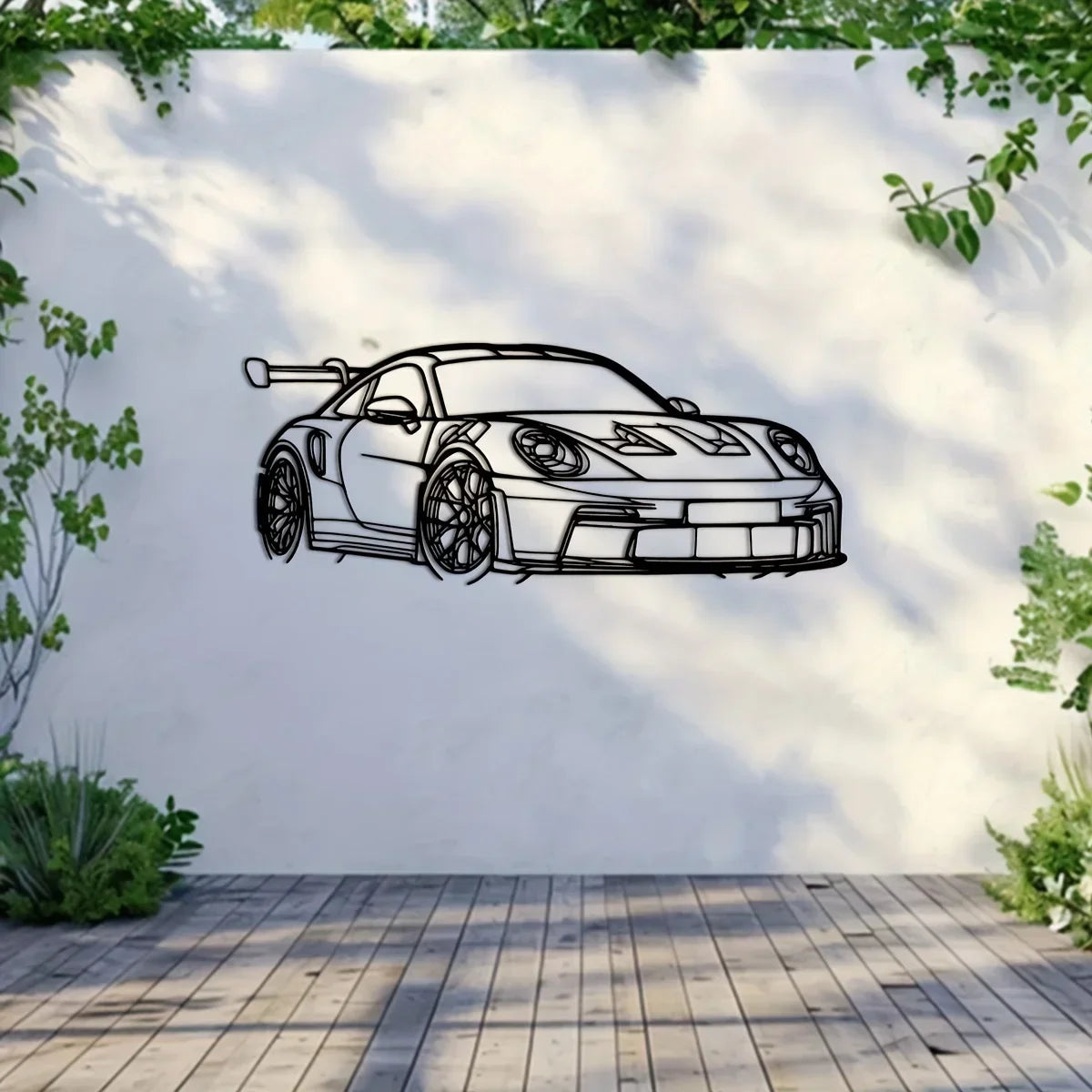 1pc Car Metal Wall Art - Modern Home Decor Sign for Car Enthusiasts Modern Iron Vehicle Sculpture