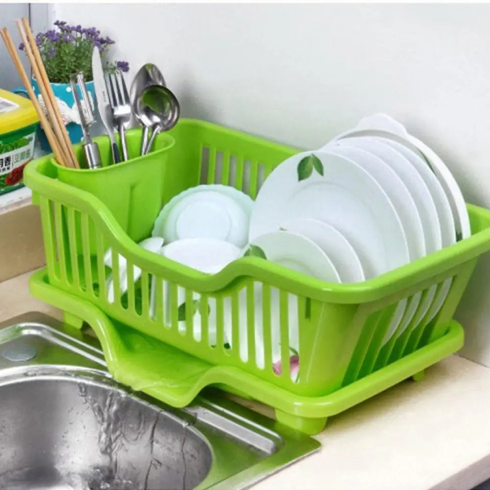 Kitchen Chopsticks Spoons Organizer Countertop Dinnerware Drain Board Storage Rack Dish Drying Rack Utensils Drainer Rack