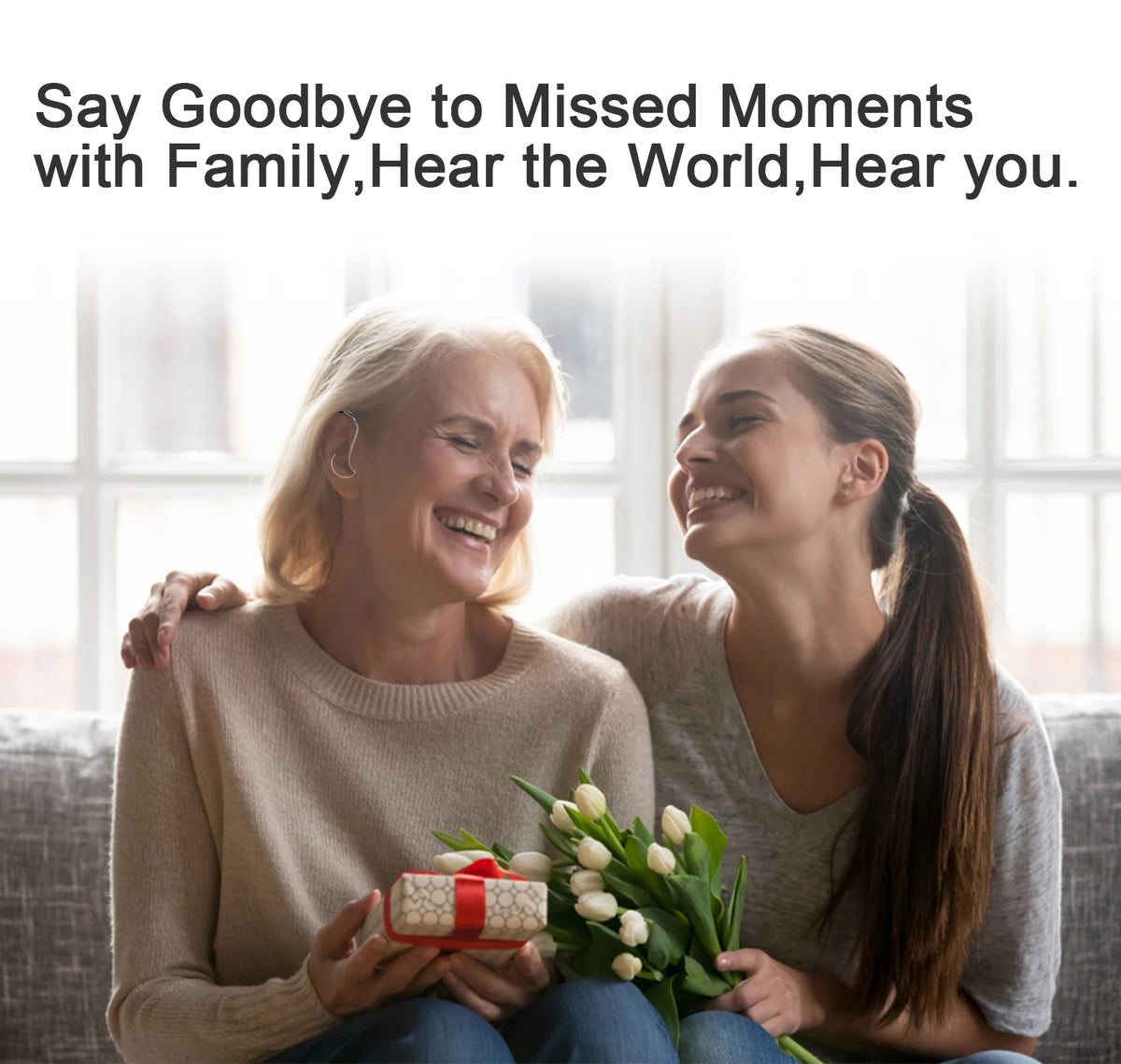 Hearing Aids For Deafness Bluetooth Hearing Aid Rechargeable Hearing Assist with Noise Cancelling APP Control Sound Amplifier