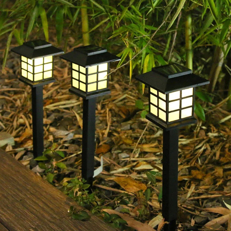 Outdoor Solar Lights Garden Lights Solar Powered Lamp Lantern Waterproof Landscape Lighting Pathway Yard Lawn Garden Decoration