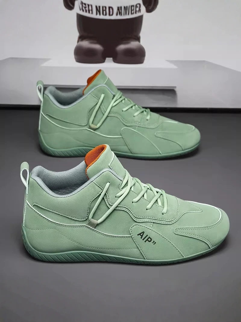 Casual Sport Shoes for Men Retro Leather Surface Soft Bottom Versatile Leisure Board Shoes Autumn Trend Brand Agan Men's Foot...