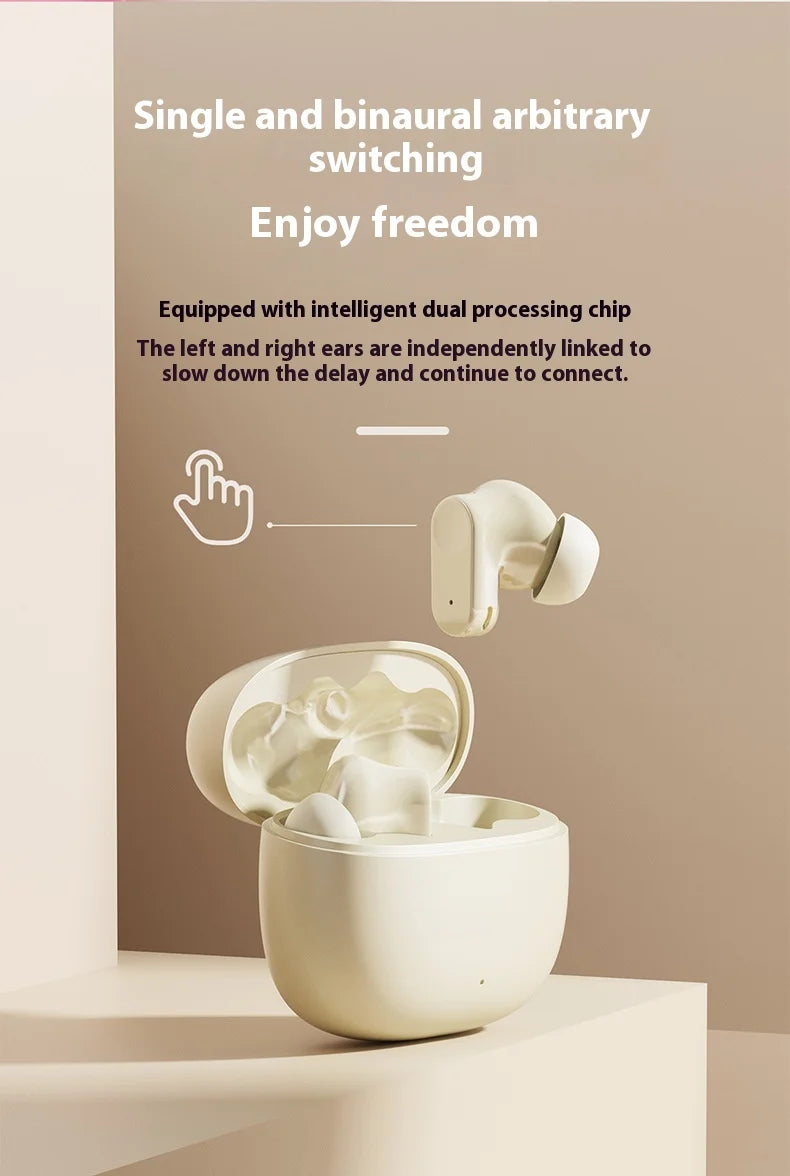 TWS In-Ear Earbuds Bluetooth 5.3 Lightweight Enhanced Sound Comfort Fit IPX5 Waterproof for Sports Daily Use Portable