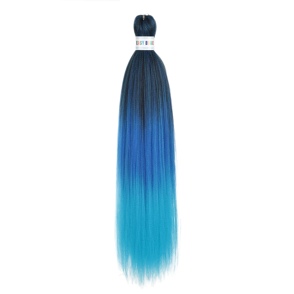 Ombre Kanekalon Braiding Hair Extensions Pre Stretched 26 Inch Synthetic Hair for Afro Jumbo Box Braids Natural Looking