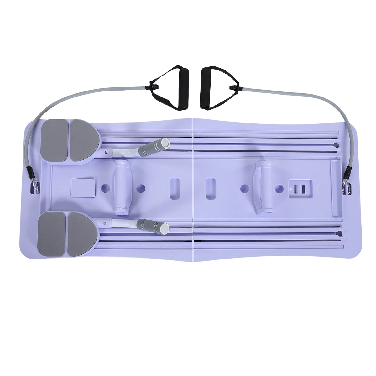 At Home Pilates Board Foldable 4-in-1 Exercise Ab Wheel Roller Exercise Equipment for Home Gym Workout Fitness Core Trainer
