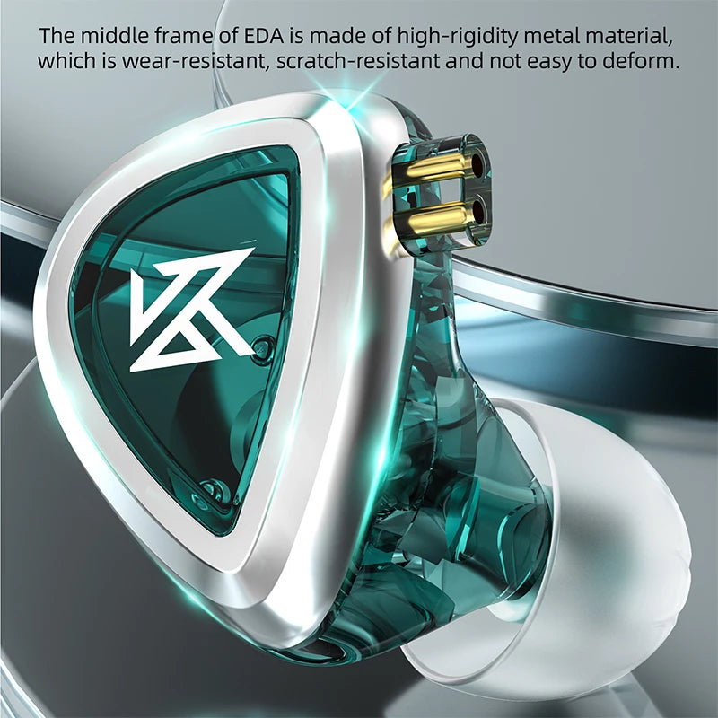 KZ EDA Bass/Balanced/Hi-Res Earbuds In Ear Earphones 3 Pairs HIFI Headset Monitor Sport Noise Cancelling IEM KZ EDX PRO EDC EDS