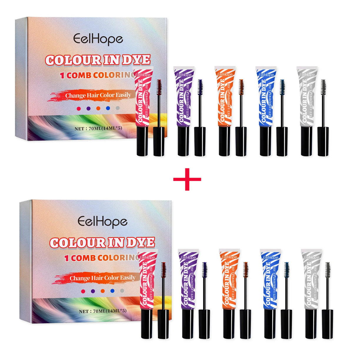 Temporary Hair Coloring Agent Kit Coverage Gray White Hairs Non‑irritating Evenly Bold Trendy Hairstyles Disposable Color Dyeing