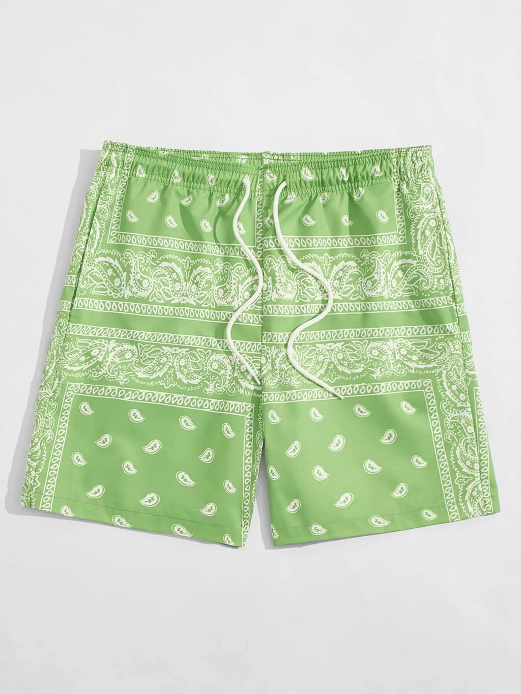 Trend Bandana Graphic Beach Short for Men Summer Fashion 3D Printed Swim Trunks Loose Casual Streetwear Hawaiian Short Pants
