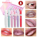 Pearlized Diamond Lip Oil Gloss Set 6 Shades Waterproof Moisturizing High Shine Lipgloss Luxe Gift Box for Women