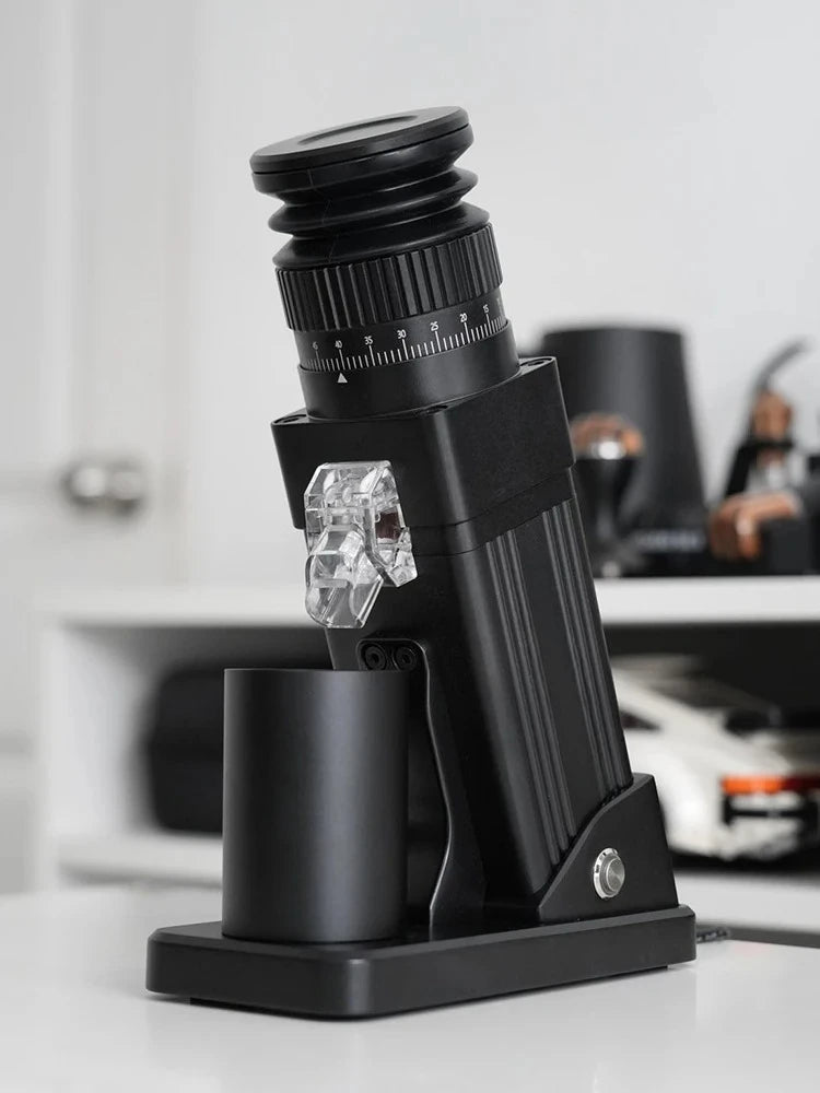 E55Pro Electric Coffee Grinder 55MM Titanium Cone Burr Stepless Adjustment Espresso Brew Coffee Bean Grinder Black