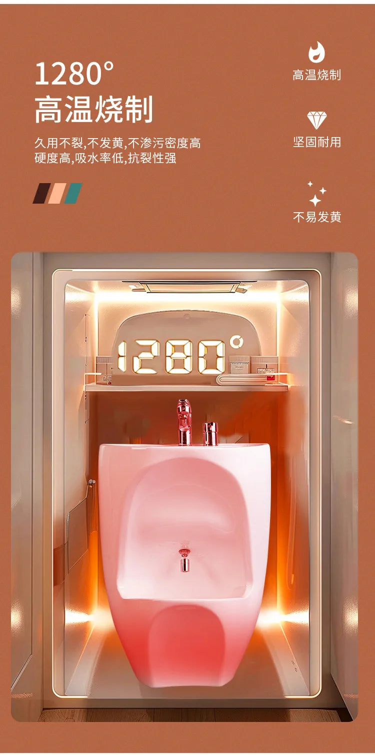 Integrated hand and foot washing basin - ceramic washbasin Интегрированная раковина для мытья рук и ног — керамическая раковина
