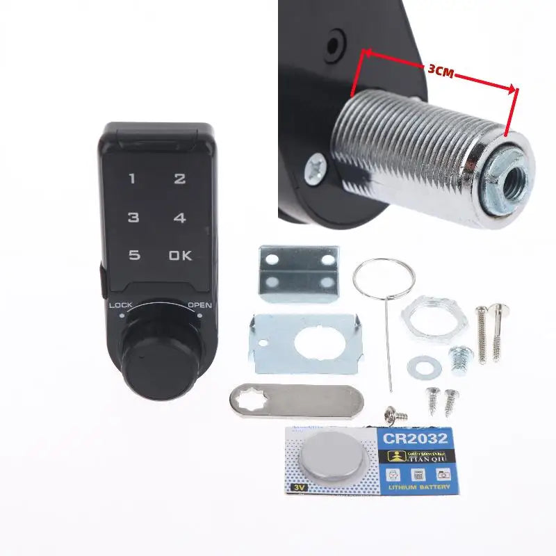 Digital Security Lock with RFID Card Key and Touch Keypad for Cabinet Locker