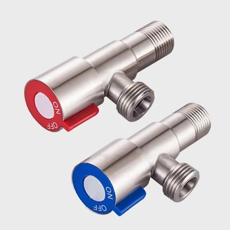 Stainless Steel Hot Cold Inlet Valve Toilet Filling Angle Valves Sink Basin Water Heater Faucet For Kitchen Bathroom Accessories