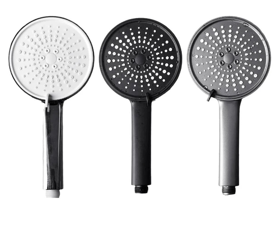 12.5cm Big Panel Shower Head,High Pressure Rainfall Shower Set Water Saving Shower,5 Modes Adjustable Shower Head Bathroom Tools