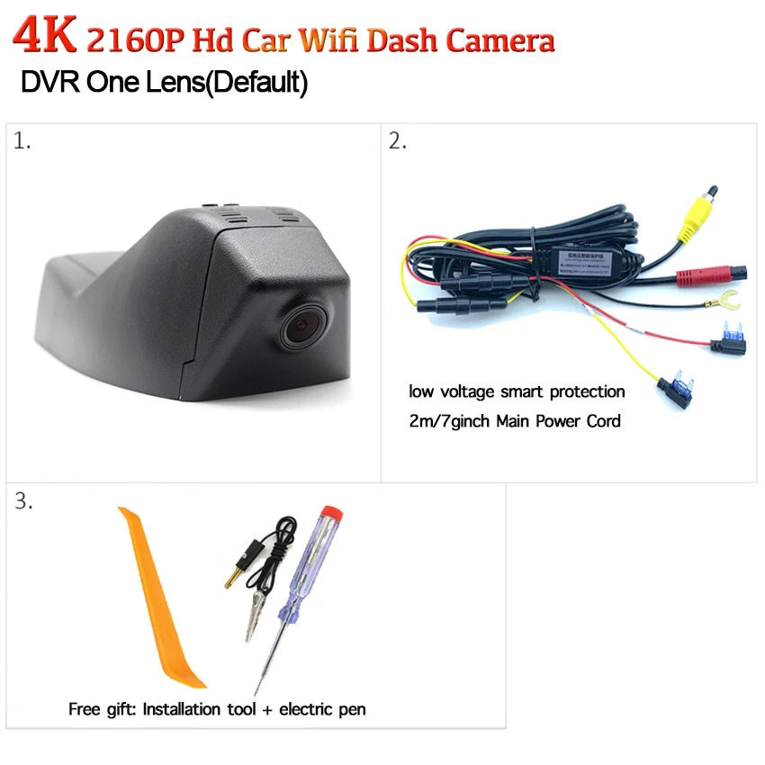 Car DVR 4K Dash Cam Camera Wifi Video Recorder For Cadillac XT5 XT6 28T 2019 2020 2021 For Chevrolet Equinox 28T 2017 2018 2019