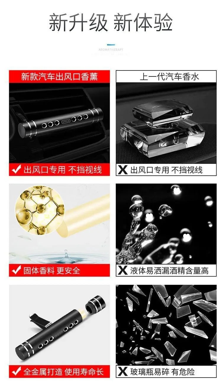 Car Air Fresheners Aroma Diffuser Vent Clips Perfume Essential Oil Sticks Women Men Automotive Fragrance Decoration Accessorie