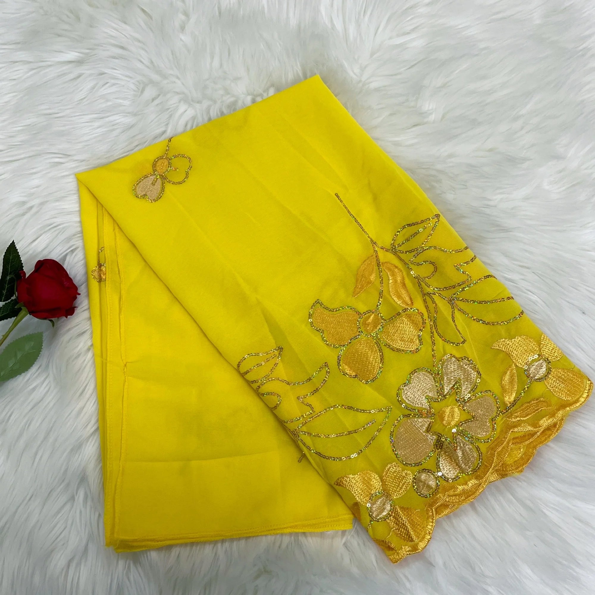 2023 Latest African Spring Women Scarf Chiffon Sequin Embroidered Ramadan Hijab Shawl Fashionable Casual Diamond  Headscarf