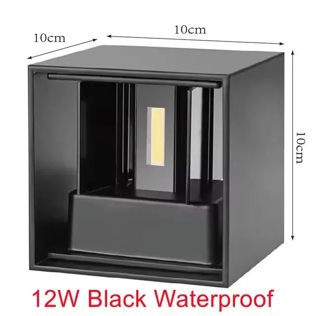 6W 12W LED Wall Light Outdoor IP65 Waterproof Modern Nordic Style Indoor Wall Lamps Living Room Porch Garden Balcony Lamp