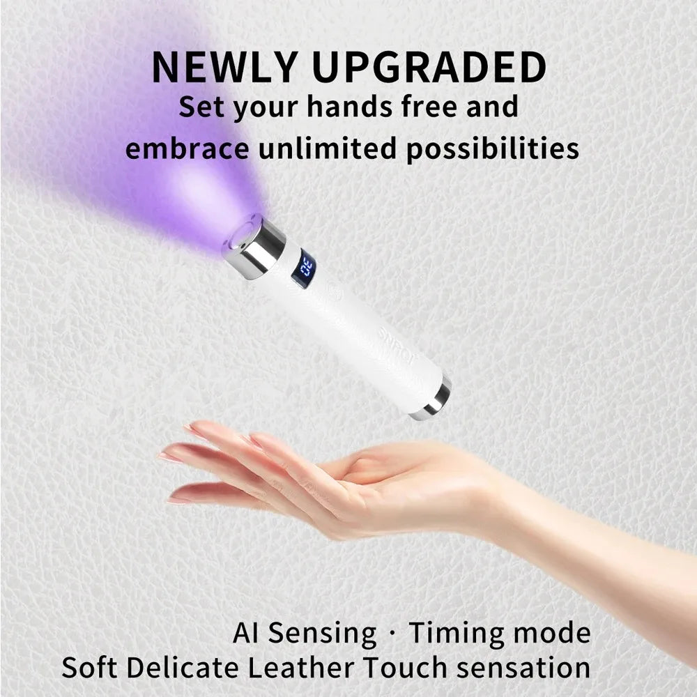 Ai Sensor Nail Lamp UV LED Mini Lamp Rechargeable Cordless Lamp Desktop and Handheld Drying Light Curing All Nail Gel Quickly
