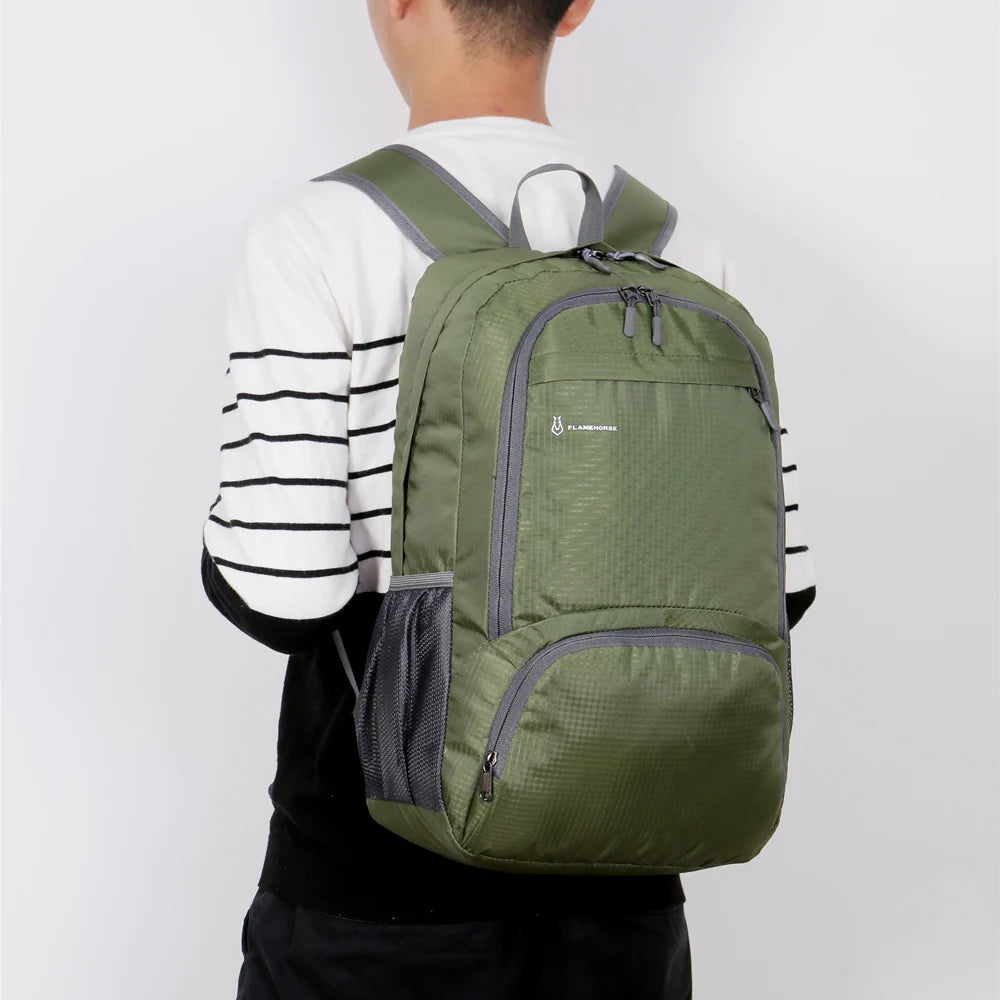 Lightweight Foldable Backpack Men Women Waterproof Packable Backpack Outdoor Travel Hiking Cycling Daypack Camping Shoulders Bag