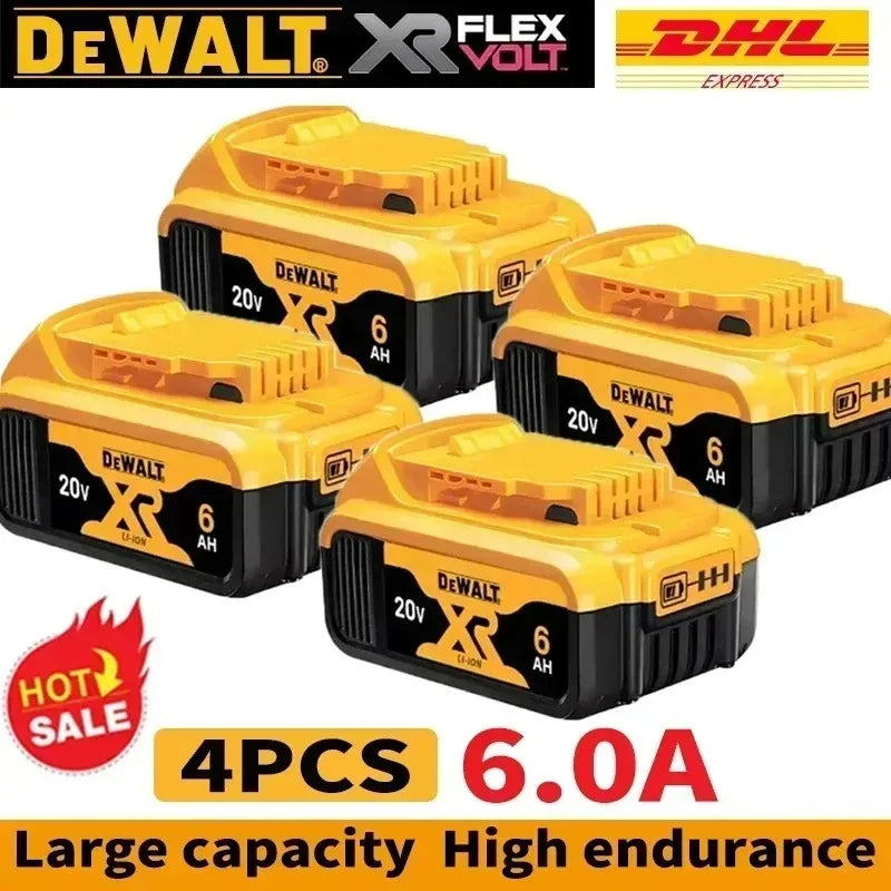 100% Original DeWALT Battery 20V/60V 6Ah 9Ah MAX FlexVolt for DCB606 DCB205 DCB206 DCB209 DCB182 Power Tool with Battery