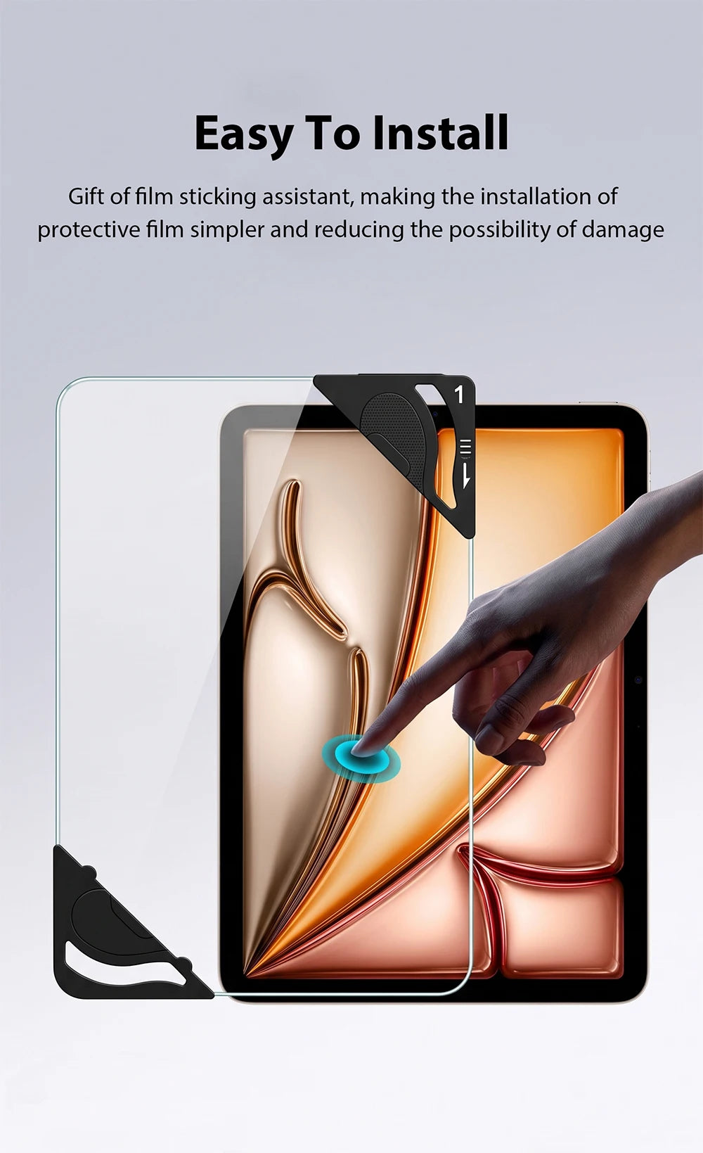 tempered glass for ipad air 11 m4 m3 m2 5 4 pro 13 m5 12.9 screen protector 11th a16 10 9 9th 10th gen mini 7 6 Protective Film