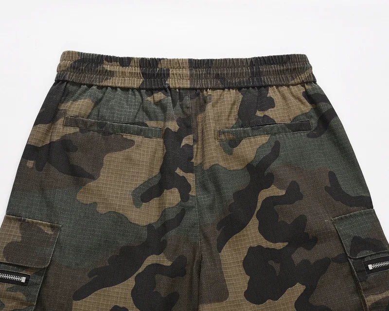 MAQVOB EU US Size High Quality Luxury Apparel Windproof Camouflage Shorts with Muti Pockets