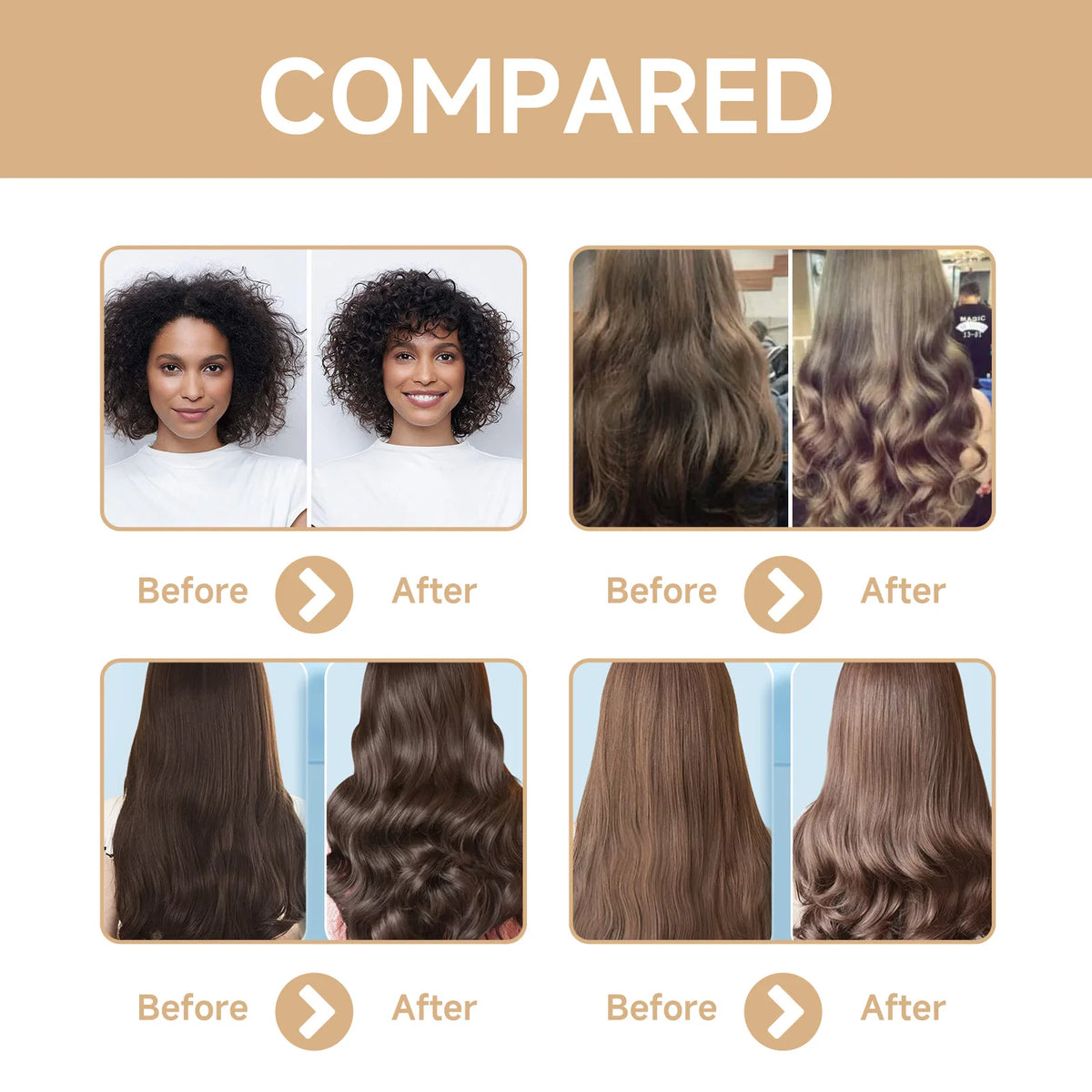 HOEGOA 100mL Curl Hair Cream Provides Deep Moisture Prevents Dryness Repairs Damaged Hair Curl Cream For Curly Hair