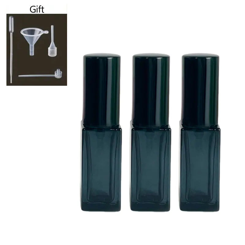 3pcs 5/10ml High Quality Perfume Spray Bottle Portable Empty Glass Cosmetic Atomizer Spray Container Travel Refillable Bottles
