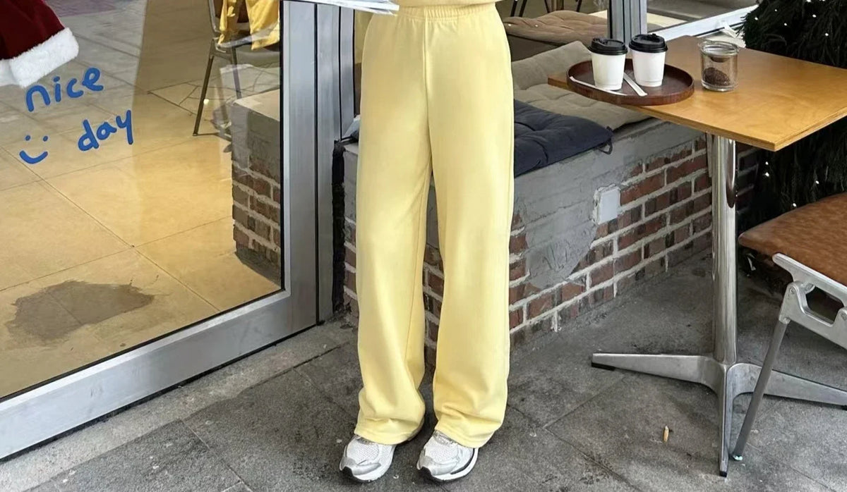 Hlo Yoga unisex cotton sweatshirts sweatpants loose hoodie Pull Rope sweatshirts jogging loose and comfortable se