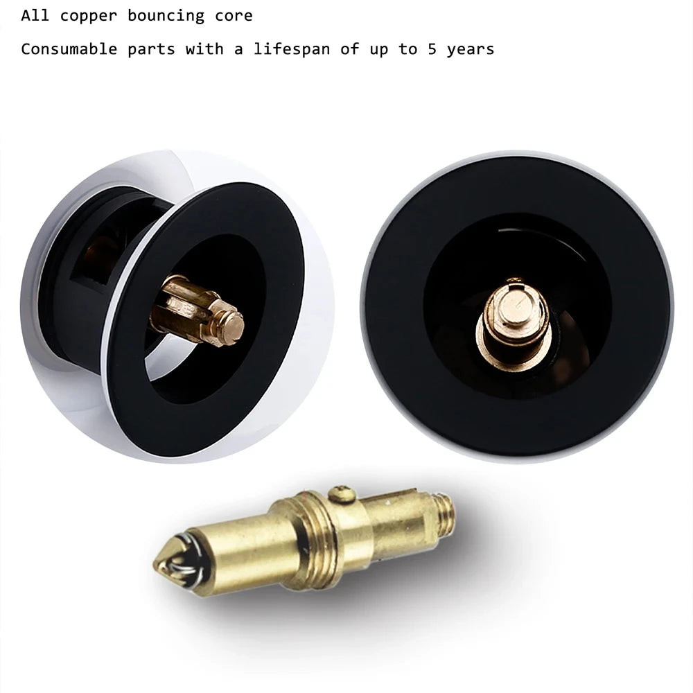 Gold Black Brass White Gunmetal Corrosion Resistant Easy To Installl Pop Up Button Square Hole Bathroom Basin Sink Drainer