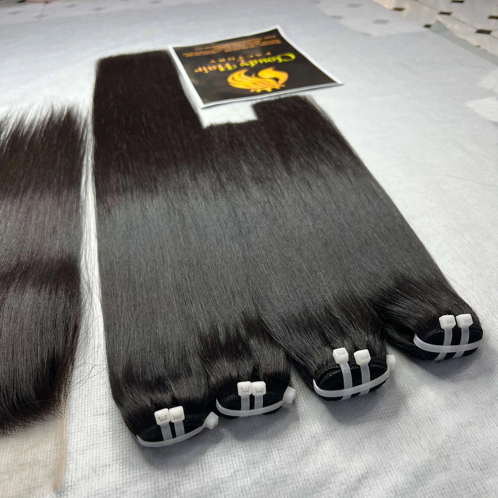 SUPER SALE 100% Unprocessed Human Hair Bone Straight Bundles Virgin Hair Extension Factory Wholesale