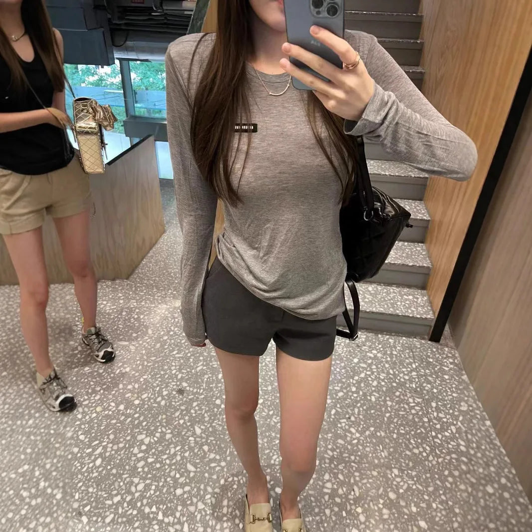 Women's 2026 New Elegant Solid A-Line Wide Leg Shorts Fashion Summer High Waist Korean Pants Casual Office Lady Commute Outfits