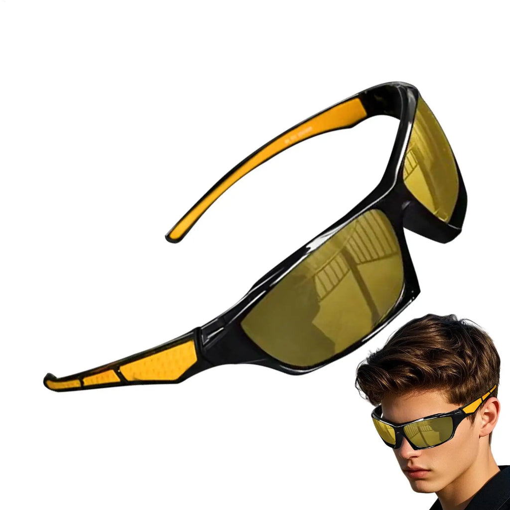Mens Sun Glasses UV Sunglasses Polarized Glasses for Men Comfortable Fashion Shades Outdoor Sport Eyewear for Driving Running