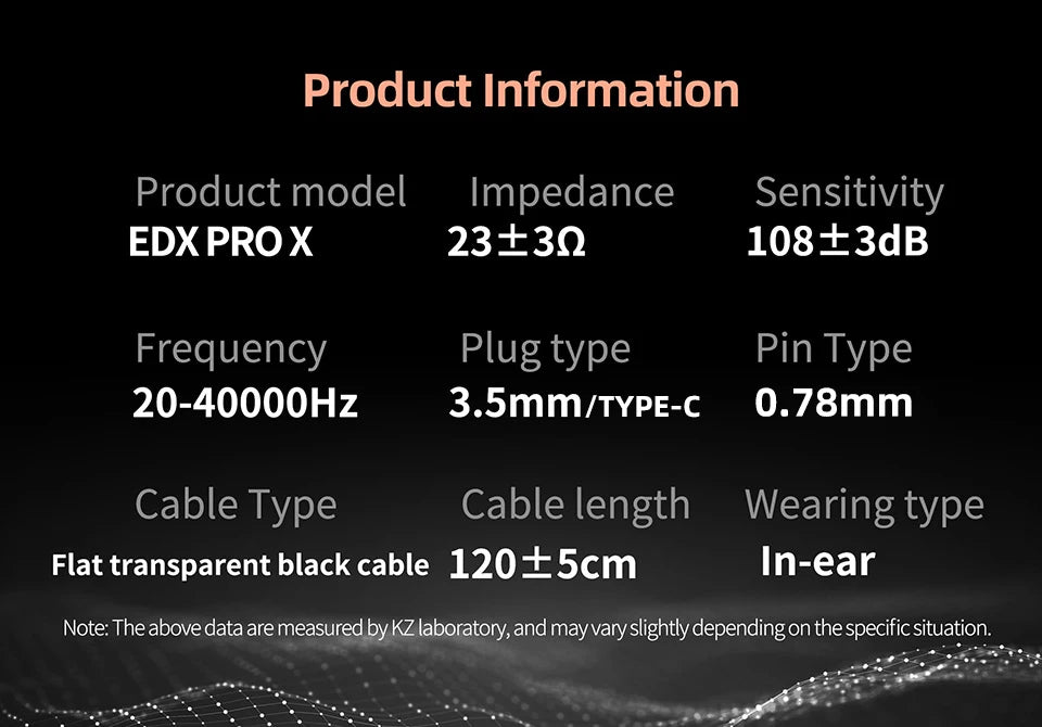 KZ EDX PRO X Dynamic Drive Earphone HIFI Bass Earbud Sport Music Cancelling Headsets 2PIN Cable KZ ZSTX ZSN PRO X EDC EDA ZVX