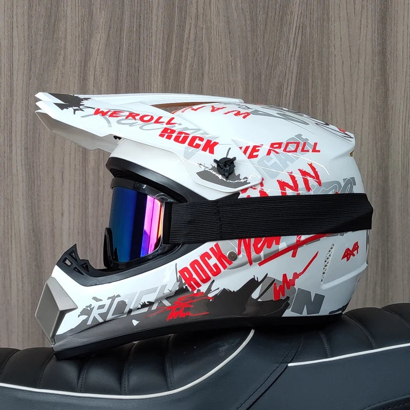 2026 Offroad Motorcycle Racing Helmet Breathable Ventilation Motocross Helmet for Dirt Bike Quad ATV Enduro Trail Riding Helmet