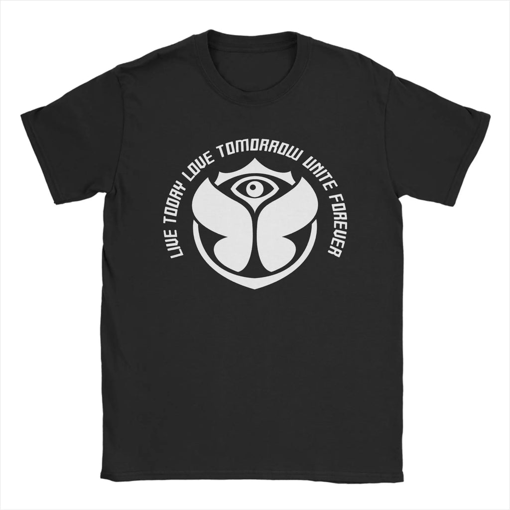 Tomorrowland Belgium 2025 Festival Trip Magical Futuristic Festival T Shirt Beach T Shirts Man Cotton Tees Short Sleeves Tshirt
