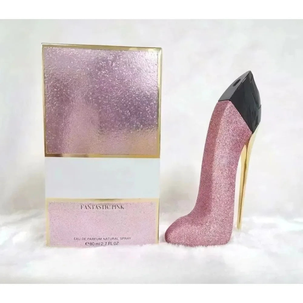 80ml High Heel Shaped Perfume for Women, Long Lasting Sweet Floral Fragrance Spray, Luxury Gift Box