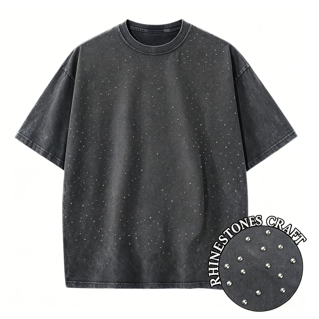 Solid Washed And Distressed T Shirt Men Trendy Loose Holes Clothes Summer Breathable Fitting Pure Cotton Soft Unisex T-Shirt